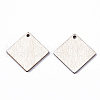 Unfinished Natural Poplar Wood Pendants WOOD-S045-110-2