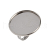 304 Stainless Steel Cuff Ring Components STAS-D372-06P-09-1
