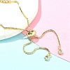 Mother's Day Brass Micro Pave Cubic Zirconia Silder Bracelets for Women BJEW-S158-01G-A-4