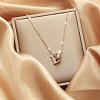 Alloy Crystal Rhinestone Pendant Necklaces for Women WGE6163-09-1