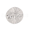 Non-Tarnish Hammered Round 304 Stainless Steel Open Cuff Ring for Women Men RJEW-Z038-02P-2