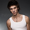 FIBLOOM 10Pcs 10 Style 304 Stainless Steel & Alloy Pendant Necklace Sets for Men Women NJEW-FI0001-12-6