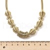 304 Stainless Steel Irregular Twisted Chain Spiral Bib Necklaces for Women NJEW-B127-01G-05-3