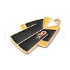 Graduation Season Theme Alloy Enamel Pendants ENAM-R147-09A-G-2