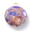 Natural Imperial Jasper Pendants PALLOY-JF00667-2