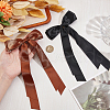 CRASPIRE Big Bowknot Polyester Alligator Hair Clips AJEW-CP0008-42B-02-3