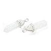 Natural Quartz Crystal Pointed Pendants G-M378-01P-A31-6