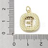 Rack Plating Brass Micro Pave Clear Cubic Zirconia Pendants KK-E102-33G-E-3