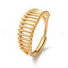 Ion Plating(IP) 304 Stainless Steel Hollow Adjustable Rings RJEW-D006-27G-1