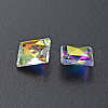 Electroplate Glass Charms EGLA-N006-021B-04-5