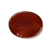 24H Carved Natural Carnelian Flat Oval Pocket Palm Stones DIY-XCP0003-62-3