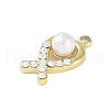 Ion Plating(IP) 304 Stainless Stee Micro Pave Cubic Zirconia Pendants STAS-P366-27G-2