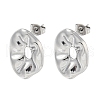 304 Stainless Steel Stud Earrings EJEW-R157-12P-1