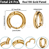 SUNNYCLUE 12Pairs 304 Stainless Steel Huggie Hoop Earrings EJEW-SC0001-58-2