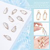 BENECREAT 6Pcs Long-Lasting Plated Natural Keshi Pearl Brass Pendants FIND-BC0005-70A-4