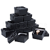 Bowknot Cardboard Jewelry Watch Storage Boxes CON-WH0099-11-1