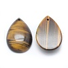 Natural Tiger Eye Pendants G-E490-J-01-2