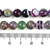 Natural Striped Agate/Banded Agate Beads Strands G-Z060-A01-B24-4