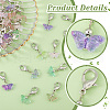 60Pcs 6 Colors Glass Pendant HJEW-PH01915-4