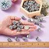 Natural Wooden Beads WOOD-TAC0010-04B-7