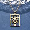 304 Stainless Steel Necklace NJEW-D330-01G-04-5