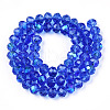Electroplate Glass Beads Strands EGLA-A034-T1mm-L26-3