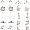 SUNNYCLUE 60pcs 10Styles Tibetan Style Alloy Pendants FIND-SC0005-99-1