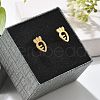 304 Stainless Steel Stud Earrings EJEW-I317-01G-3