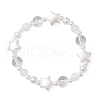 ABS Plastic Imitation Pearl & Glass Beads Stretch Bracelets for Women BJEW-JB11864-2