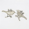 Tibetan Style Big Pendant Settings for Enamel X-TIBEP-292-AS-FF-1