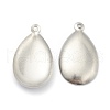 Tarnish Resistant 304 Stainless Steel Pendants Cabochan Settings STAS-G245-01-2