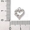 Brass with Cubic Zirconia Charms KK-Q817-05P-3