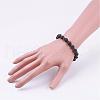 Natural Lava Rock Stretch Bracelets BJEW-JB03145-01-3