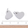 Anti-Tarnish 304 Stainless Steel Stamping Blank Tag Charms STAS-I311-19P-4