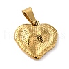 PVD Vacuum Plating 304 Stainless Steel Pendants STAS-D069-02G-1