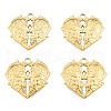 Ion Plating(IP) 201 Stainless Steel Pendants STAS-N098-257LG-2