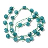 Synthetic Turquoise Dyed Beads Strands X-G-F513-02A-01-2