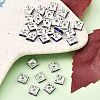 Brass Rhinestone Spacer Beads RSB072-15S-4
