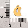 201 Stainless Steel Charms STAS-U016-01G-D-3