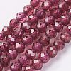 Natural Grade AA Garnet Bead Strand X-G-G680-04-1