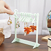 CRASPIRE 1 Set Coat Hanger Shaped Acrylic Earring Display Stands EDIS-CP0001-15B-3