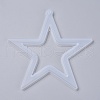 Christmas Hollow Star DIY Pendant Silicone Molds X-DIY-I034-07-3