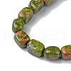 Natural Unakite Beads Strands G-F743-02R-4