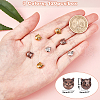 Tibetan Style Alloy Kitten Beads TIBEB-PH0004-75-RS-2