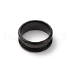 201 Stainless Steel Grooved Finger Ring Settings STAS-TAC0001-10A-B-3