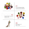 Fashewelry About 5500Pcs 11 Colors Glass Pointed Back Rhinestone RGLA-FW0001-04-12