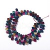 Dyed Natural Agate Beads Strands G-F595-A13-2