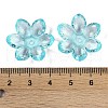 Transparent Acrylic Bead Caps OACR-H118-03E-3