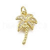 Brass Micro Pave Cubic Zirconia Pendants KK-Z100-02G-1