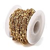 Brass Textured Oval Link Chains CHC-C014-20G-2